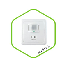 Датчик движения инфракрасный ДД-035-W  500Вт 140 гр.12м IP20 белый ASD — фото 1