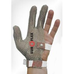 Перчатки кольчужные на 3 пальца бел. Euroflex Comfort 9590-32