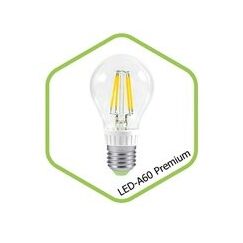 Лампа светодиодная LED-A60-PREMIUM 6Вт 160-260В Е27 3000К 540Лм прозрачная ASD — фото 1