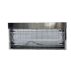 Ловушка для насекомых Insect-Killer SP100-2X20W IPX4 (s 300 м2) (с безосколочными лампами shatterproof)  нерж. сталь — фото 1