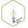 Лампа светодиодная LED-СВЕЧА НА ВЕТРУ-PREMIUM 5.0Вт 160-260В Е27 4000К 450Лм прозрачная ASD — фото 1