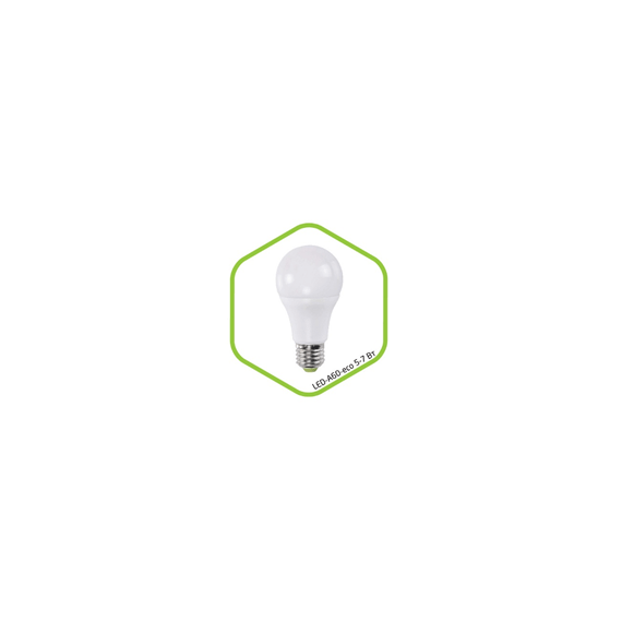 Лампа светодиодная LED-A60-standard 5Вт 160-260В Е27 3000К 400Лм ASD — фото 1