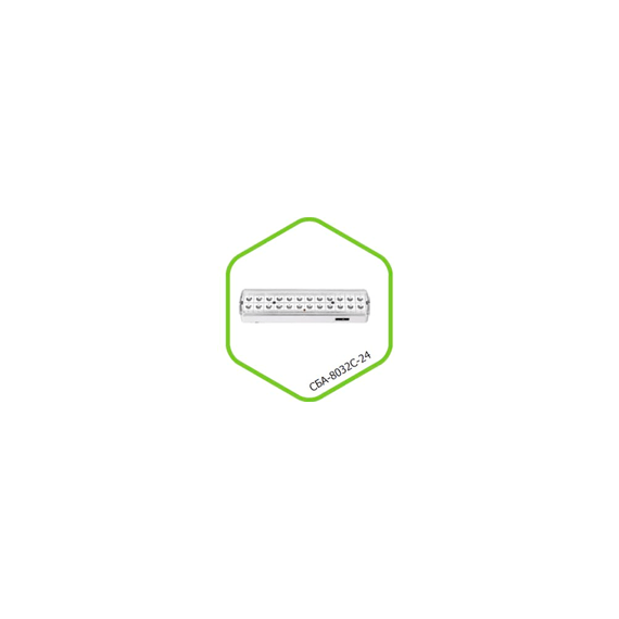 Светильник светодиодный  аварийный  СБА 8032С 24LED наклейкой "ВЫХОД" LEAD ACID DC  ASD — фото 1