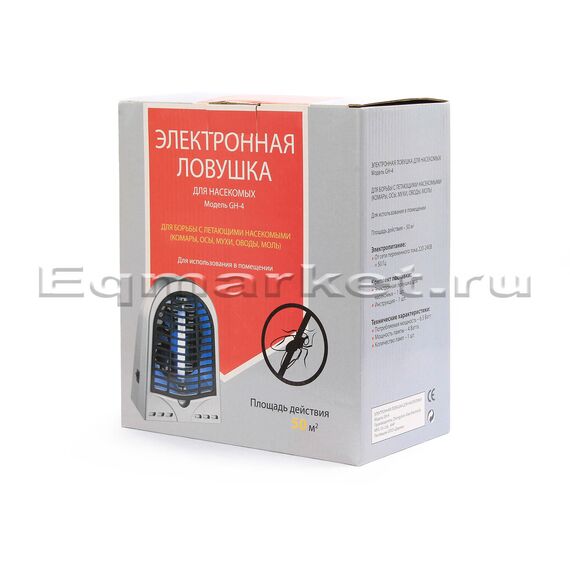 Лампа инсектицидная GLEECON GH-4 (s 50 м2) бытовая — фото 2