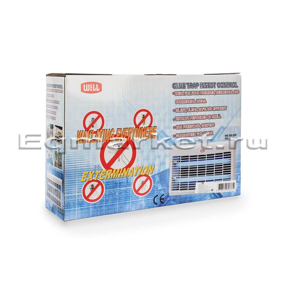 Инсектицидная лампа 	WE-813-SB30S (80 м2) нержавеющая сталь